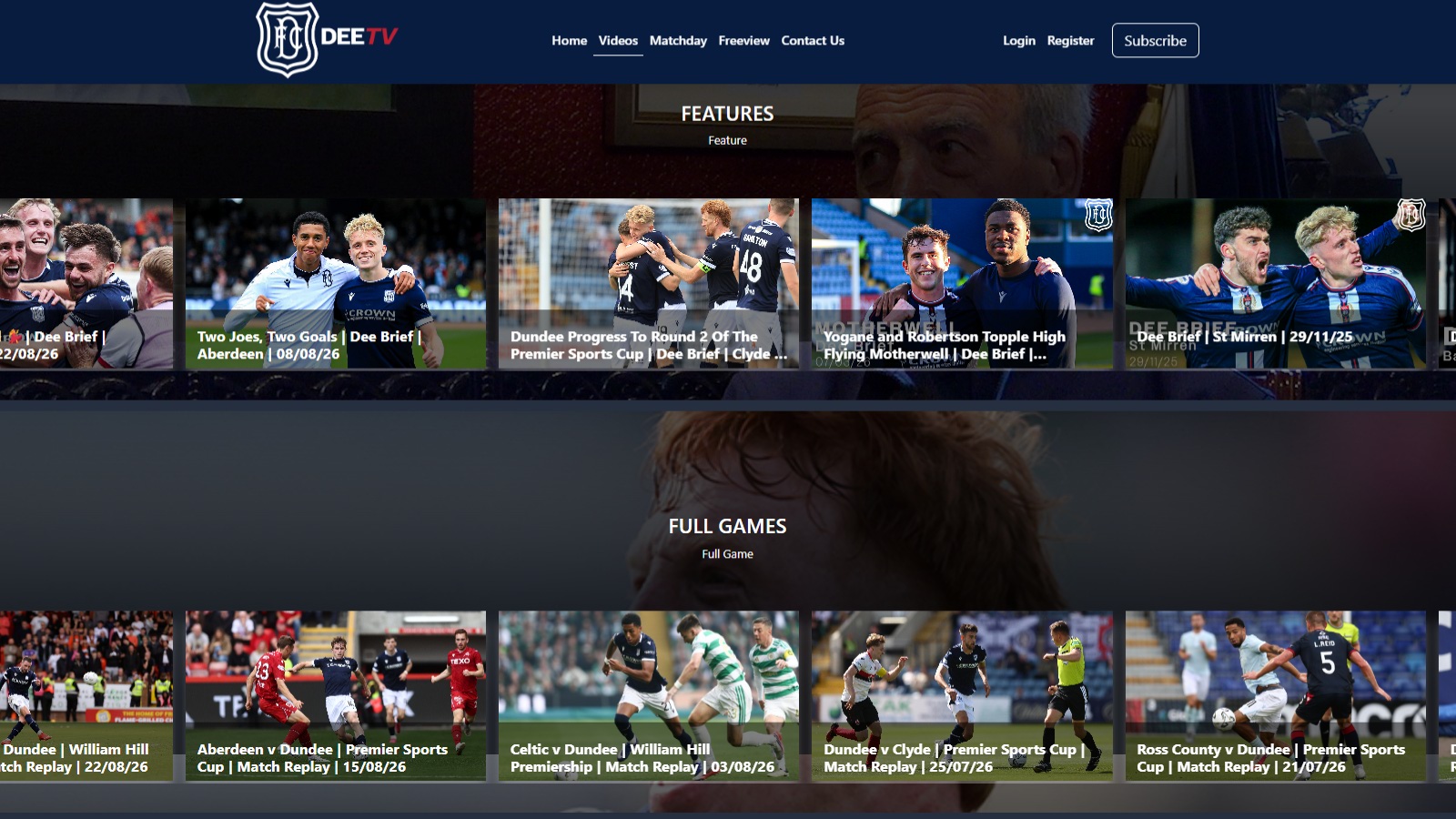 Example of the Stream Digital video on demand library
