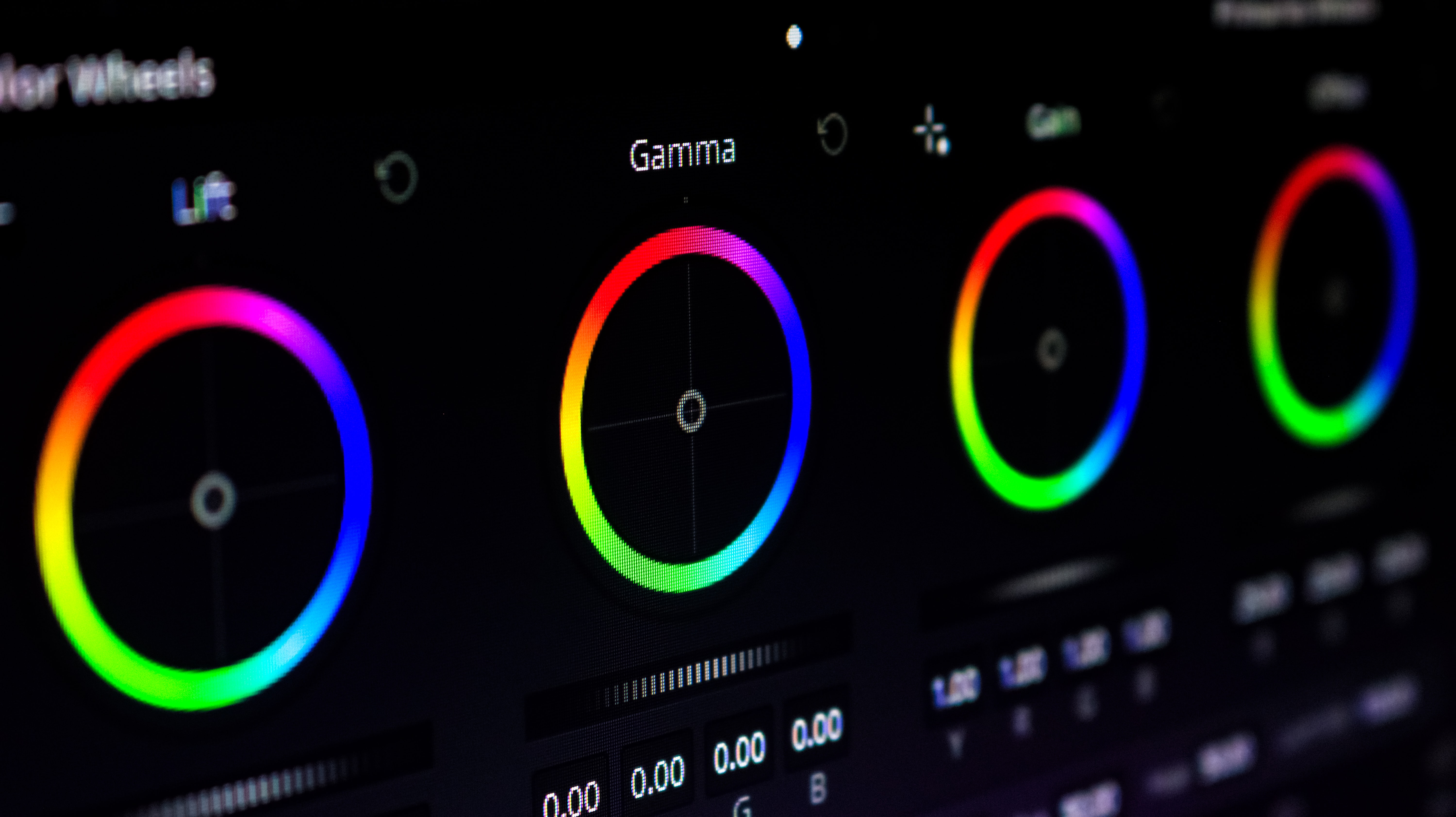 Professional colour grading and video editing controls at Stream Digital