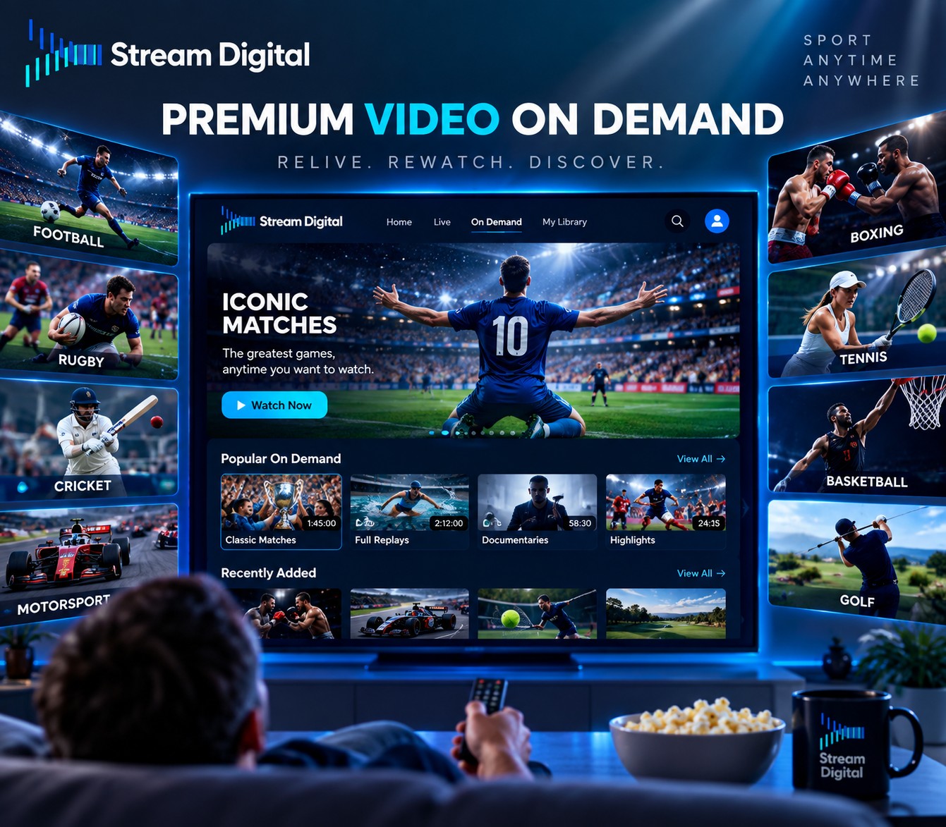 Stream Digital video on demand platform across digital devices
